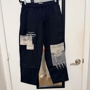 Disney Black Graphic Sweatpants